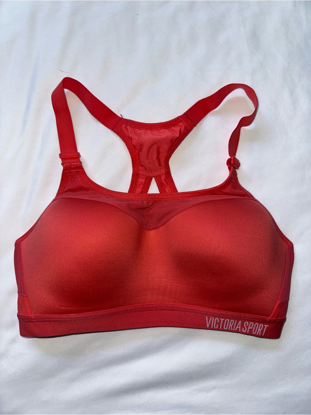 Victoria Secret Red/Orange Incredible Lightweight Racerback Sports Bra